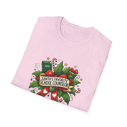 Santa's Favorite School Counselor Unisex Tee 🍎🎅 - Whippie's