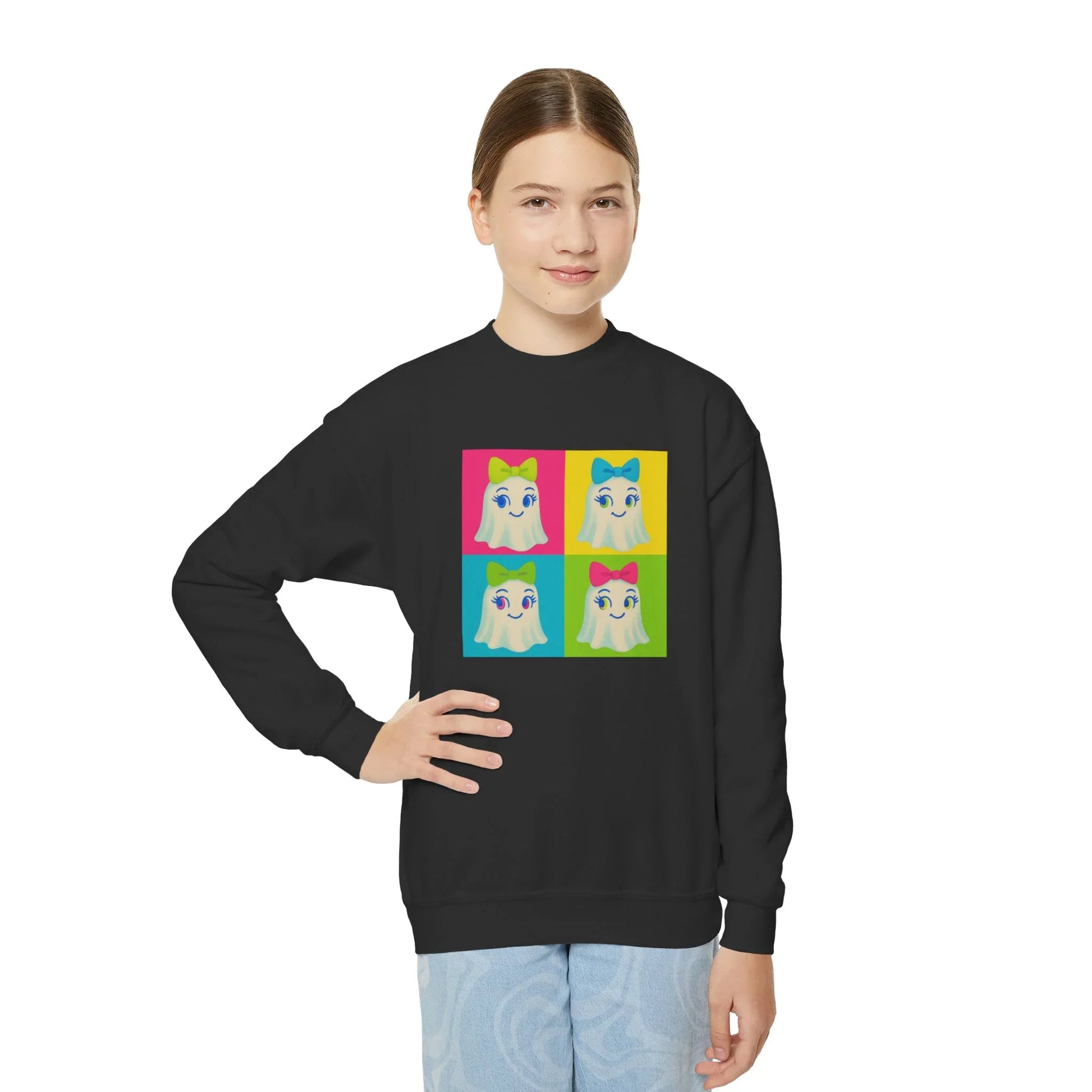 Ghostly Pop Art Youth Crewneck - Whippie's