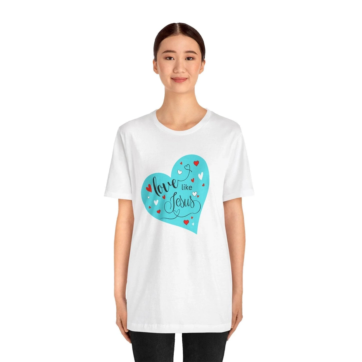 💙 Love Like Jesus ❤️ Unisex Jersey Tee ✨ Spread love and kindness. - Whippie's