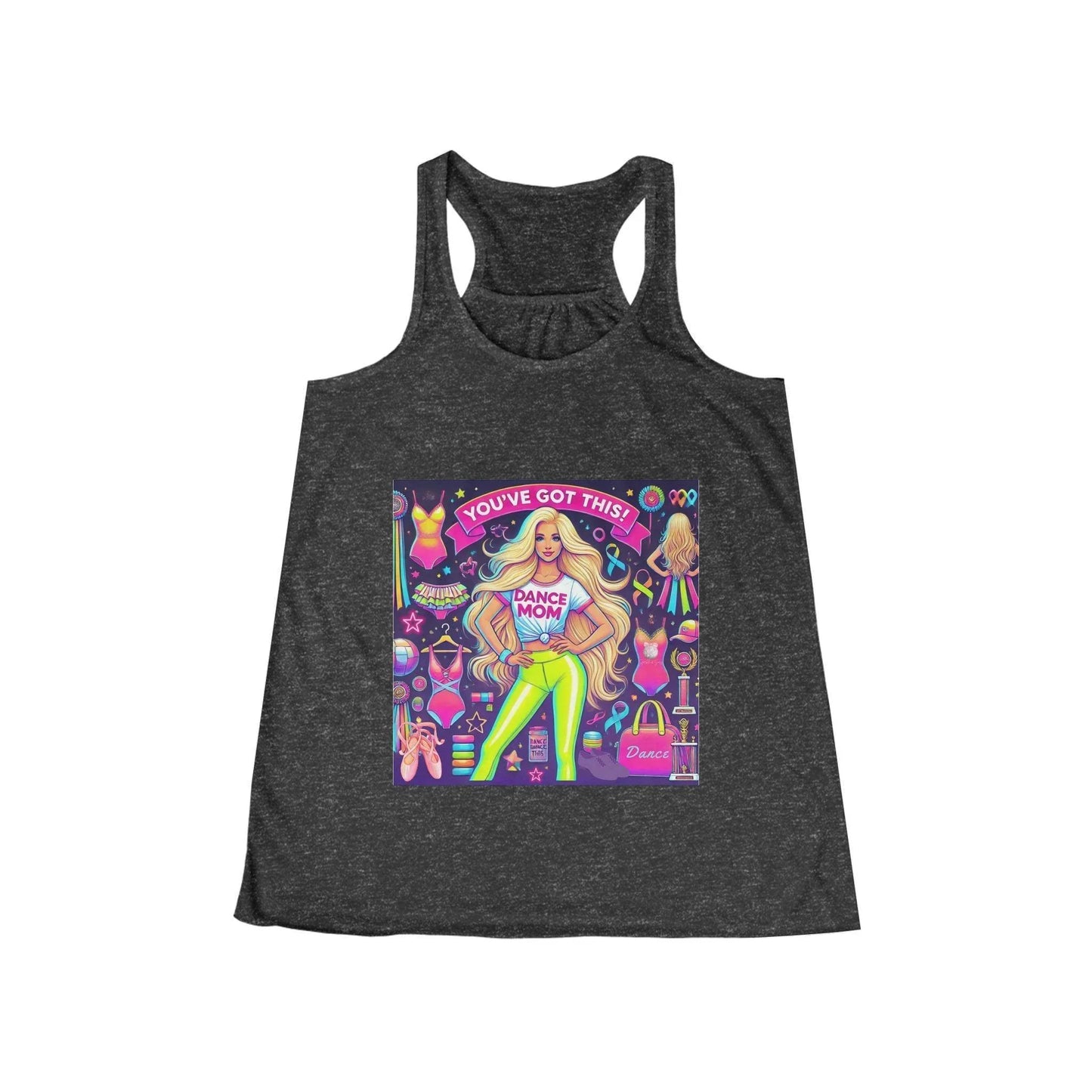 Dance Mom: You've Got This - Blonde (Young) Mom Flowy Racerback Tank - Whippie's