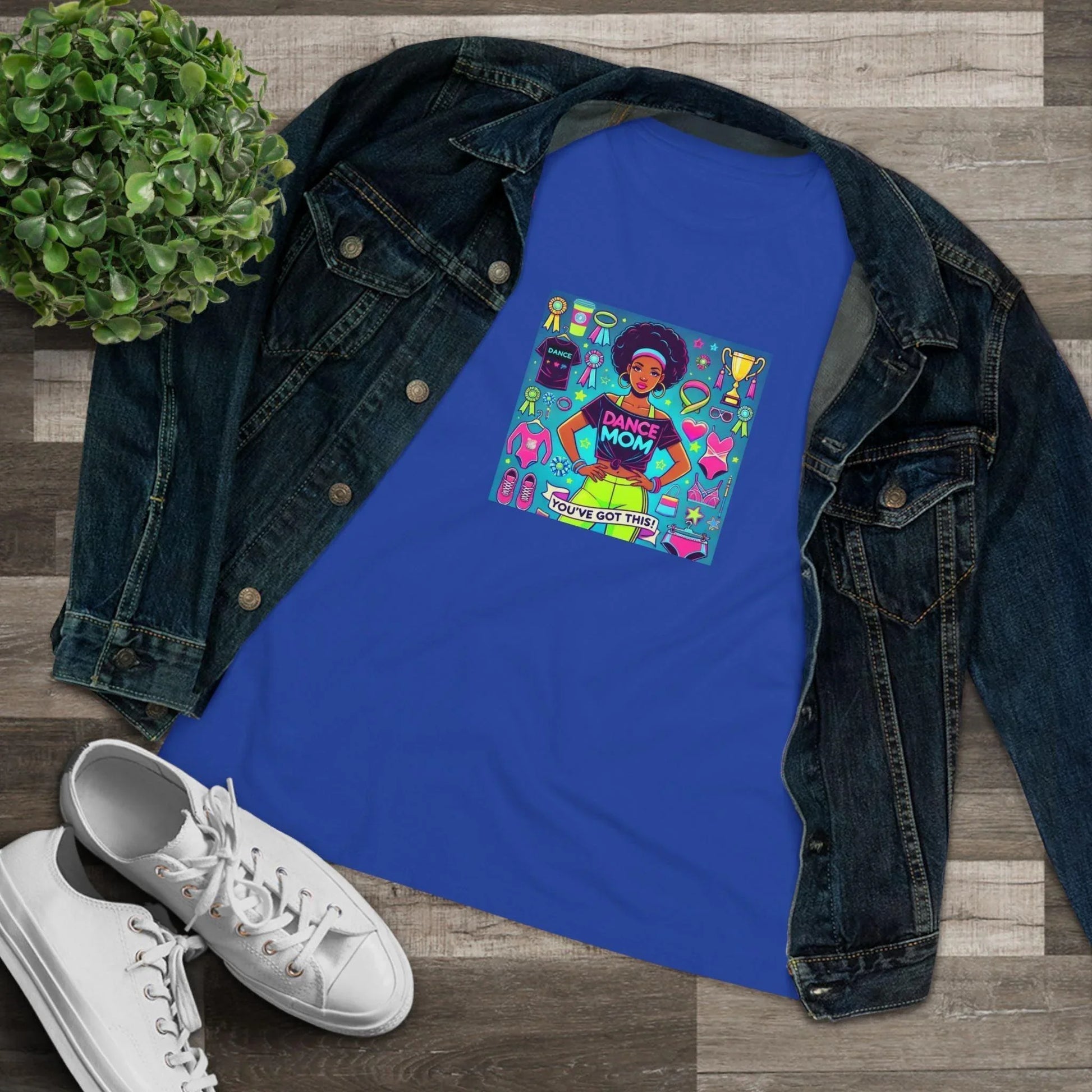 Dance Mom: You've Got This - Darker Skin Tone Mom - Short Hair - Women's Softstyle Tee - Whippie's