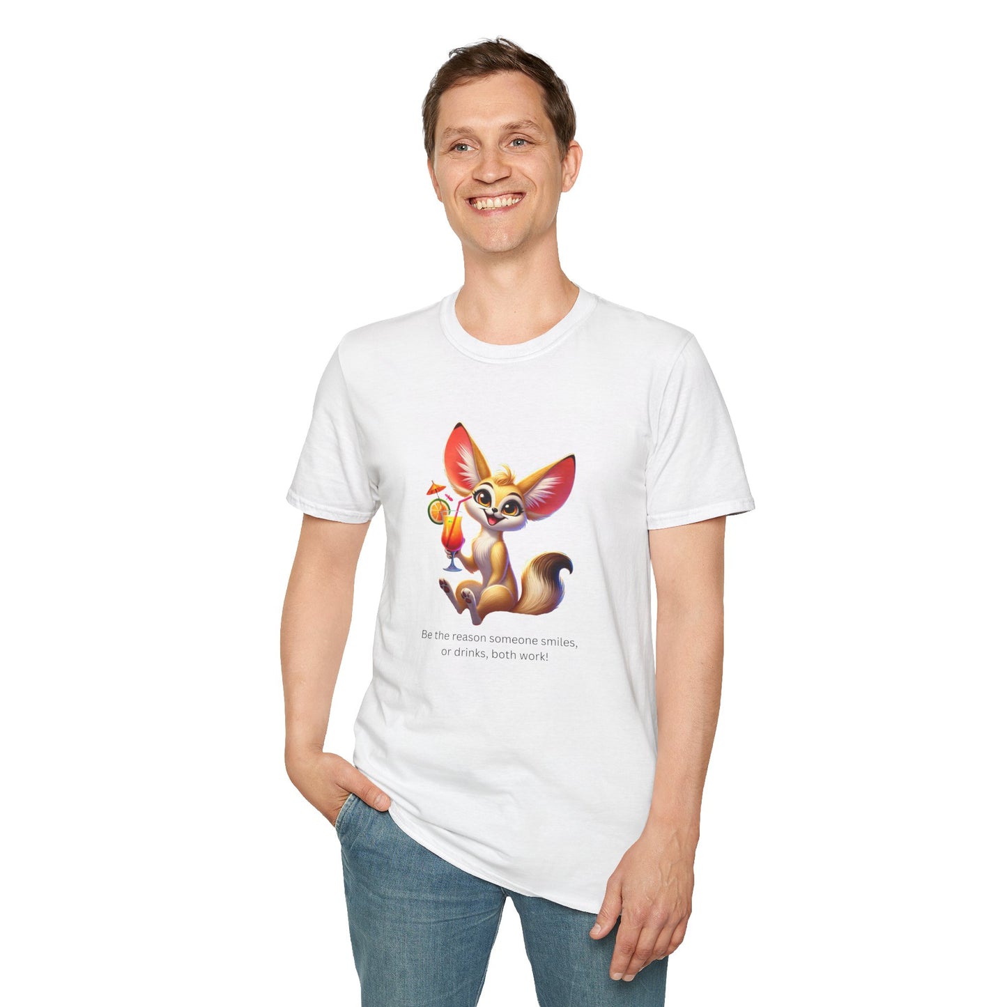 Fennec Fox Cocktail - Cheers to Good Times and Smiles! Unisex T-shirt