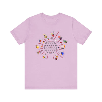 Drinking Around the World Check-Off Unisex Tee - Whippie's