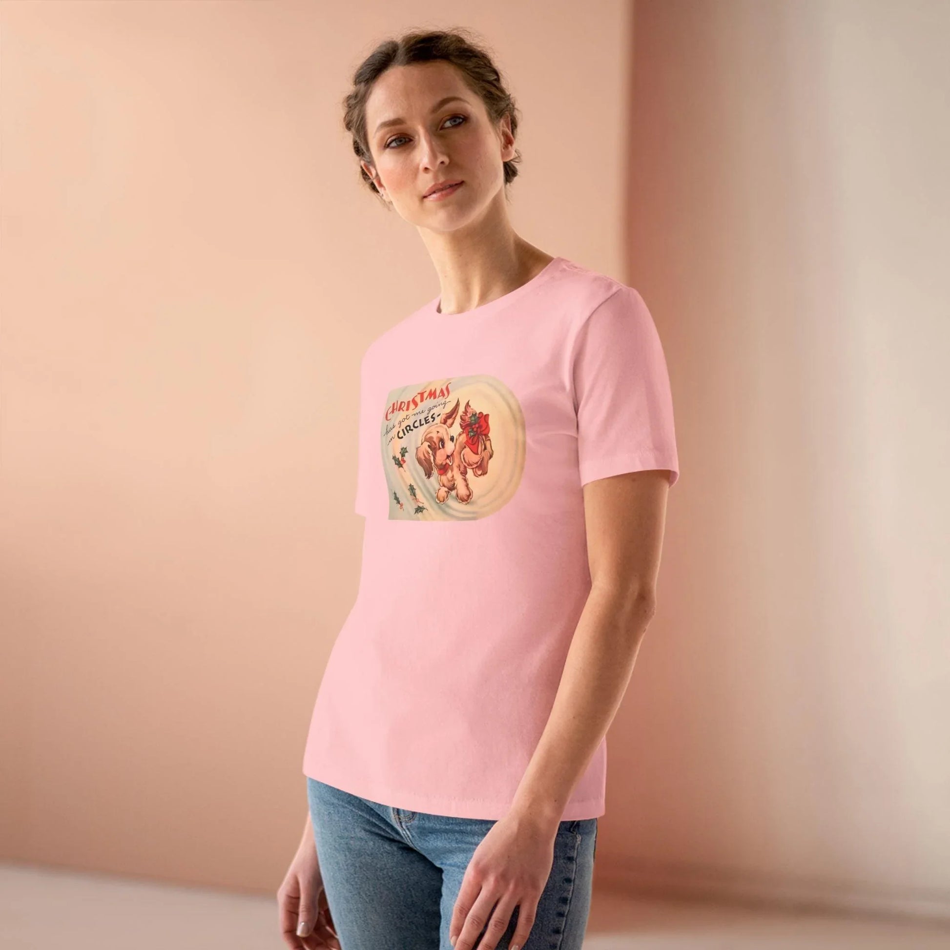 Christmas Has Me Going in Circles - Women's Softstyle Tee - Whippie's