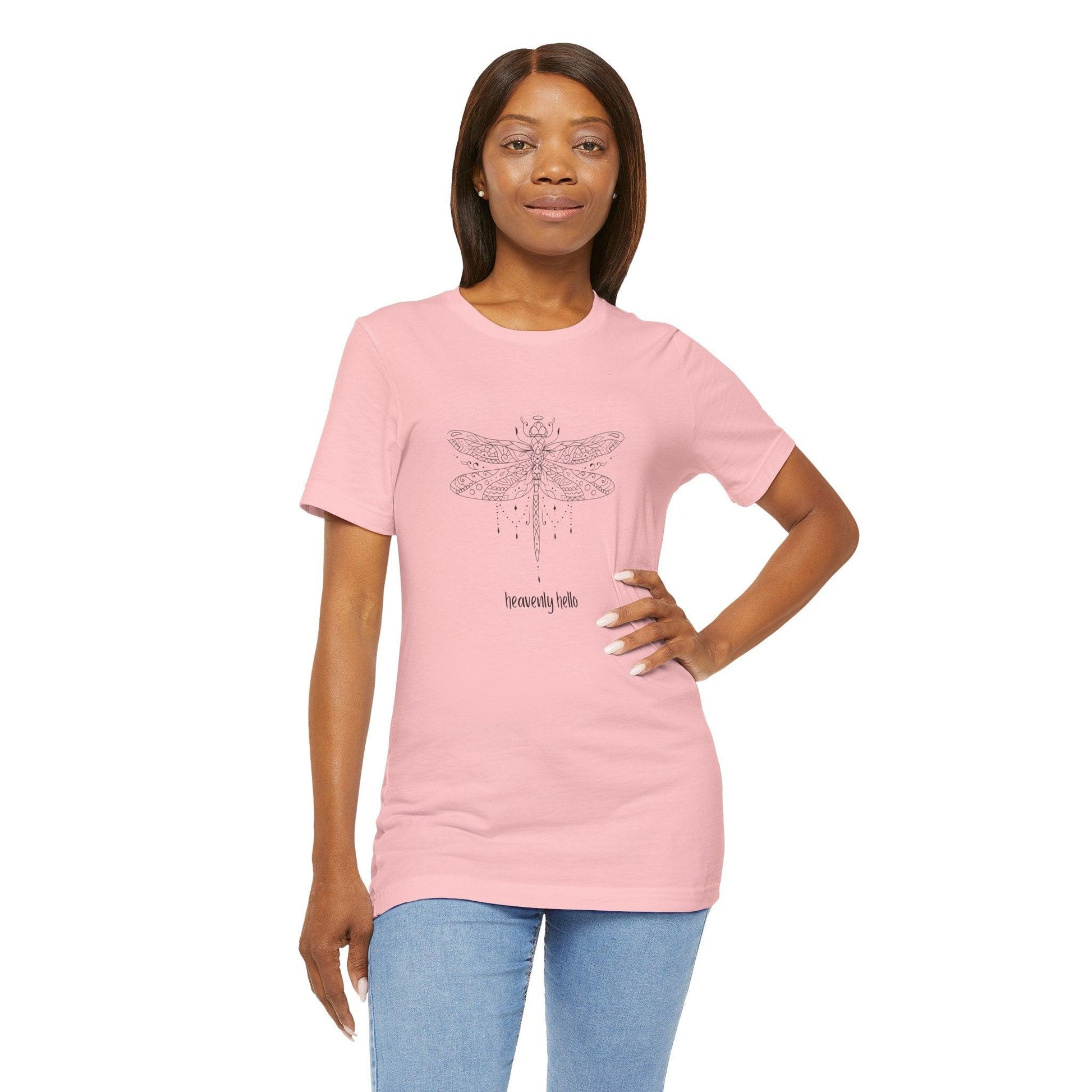 Heavenly Hello Unisex Jersey Tee - 🕊️ Carry a Piece of Heaven Close to Your Heart 🕊️ - Whippie's