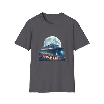 Moonlight Cruise Party 🛳️ Unisex T-Shirt - Dance the Night Away! 🌕 - Whippie's
