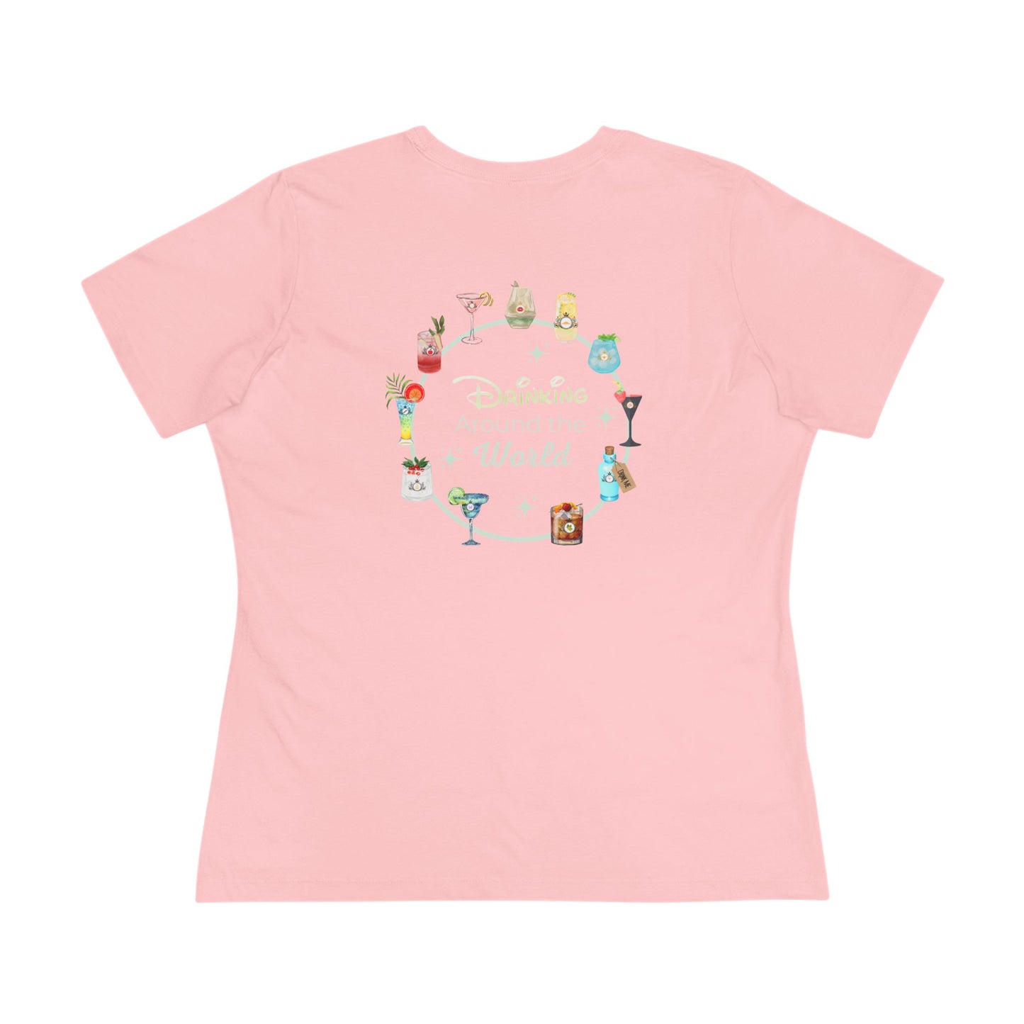 Pixie Dust and Cocktails Shirt - Double-Sided Drinking Around the World Tee