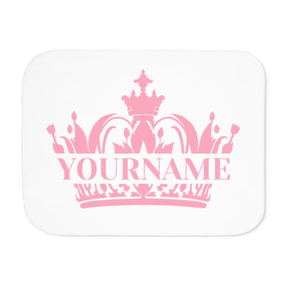 Crown Sherpa Blanket - Snuggle Up in Royal Comfort!  Personalizable