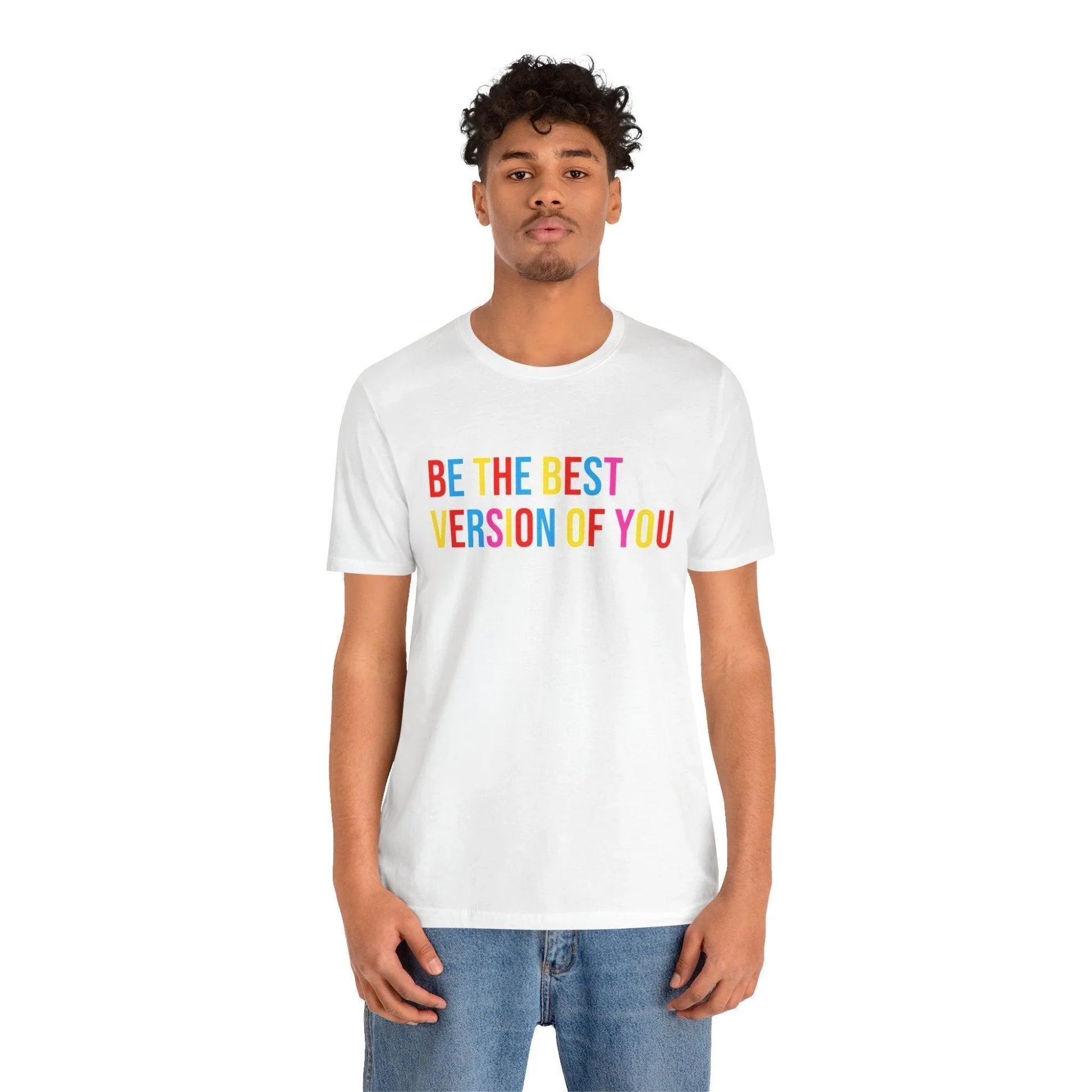 ✨ BE THE BEST VERSION OF YOU ✨ Unisex Jersey Tee 🌈 - Whippie's