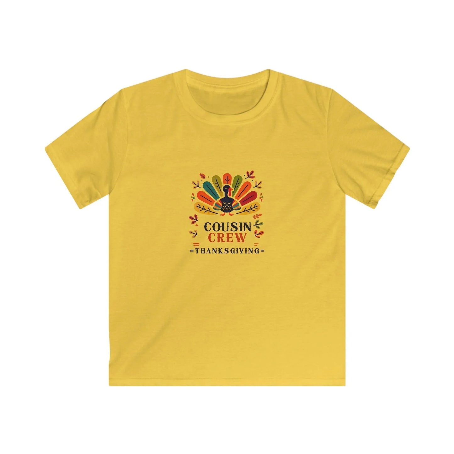 Cousin Crew Thanksgiving - Kids Softstyle Tee - Whippie's