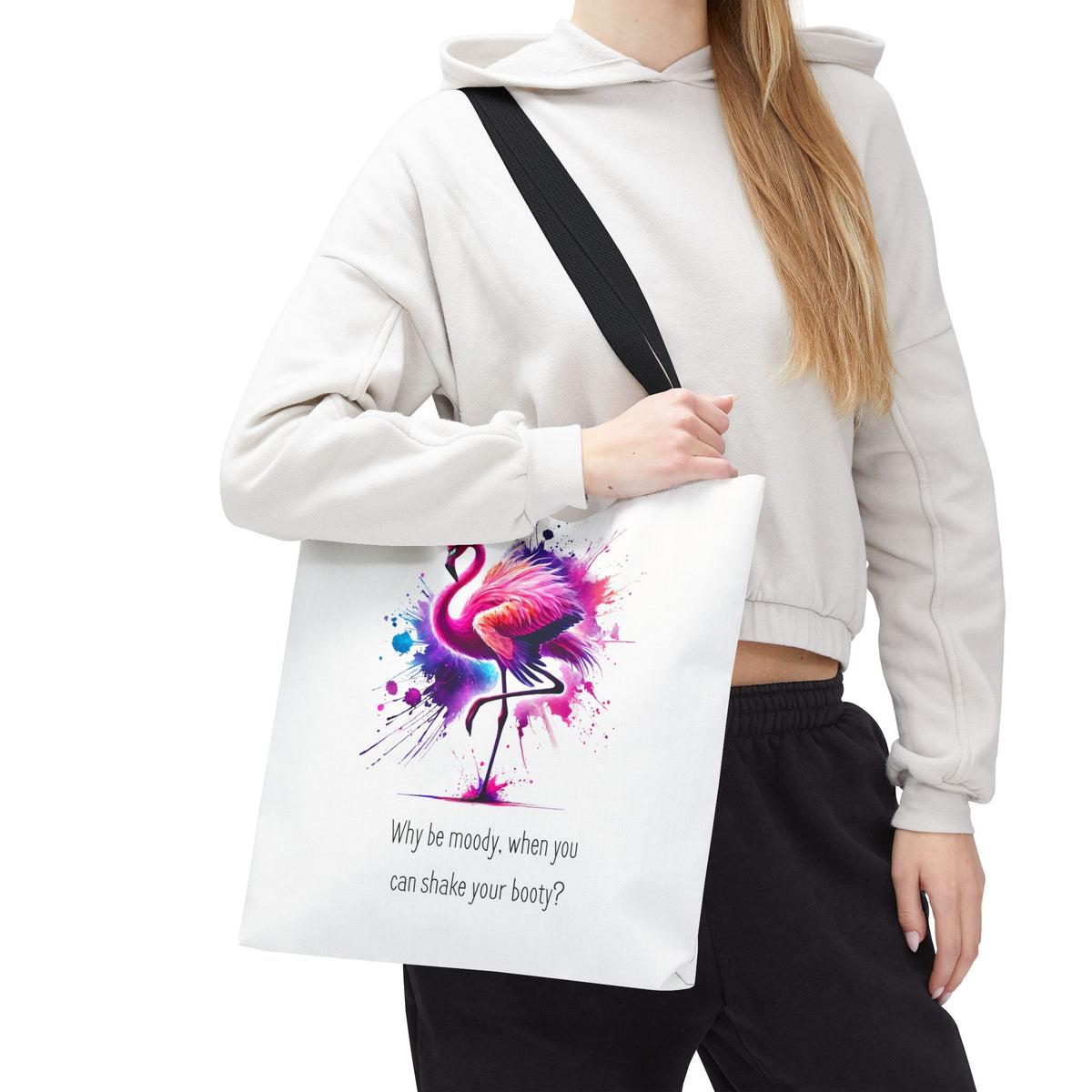 Shake Your Booty Flamingo Tote Bag | Dance Gift