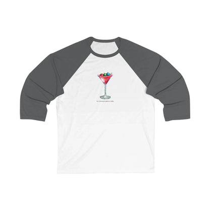 My Christmas Spirit is Vodka 🍸🎄 - Unisex 3/4 Sleeve T-shirt - Whippie's