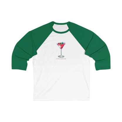 My Christmas Spirit is Vodka 🍸🎄 - Unisex 3/4 Sleeve T-shirt - Whippie's