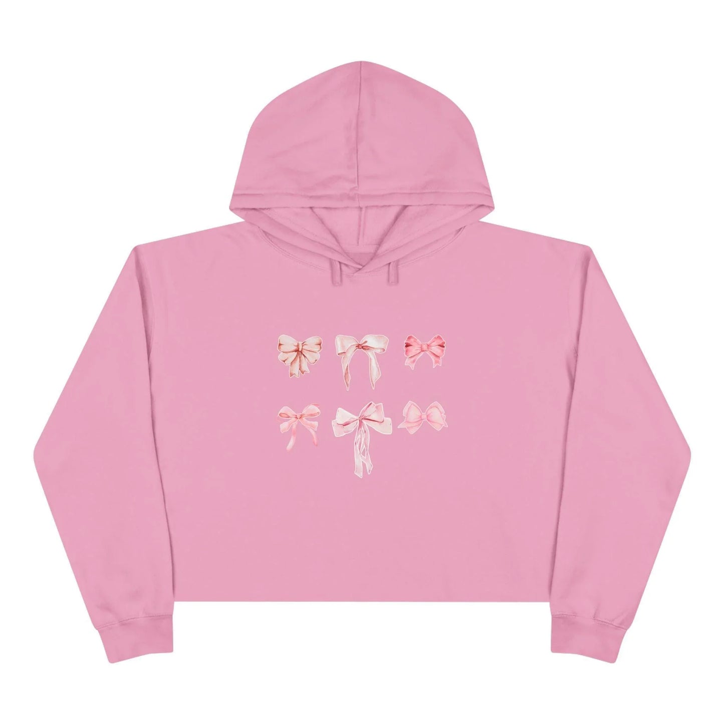 Pink Bow Power Cropped Hoodie - Bow-tiful and Cozy 🎀💖 - Whippie's
