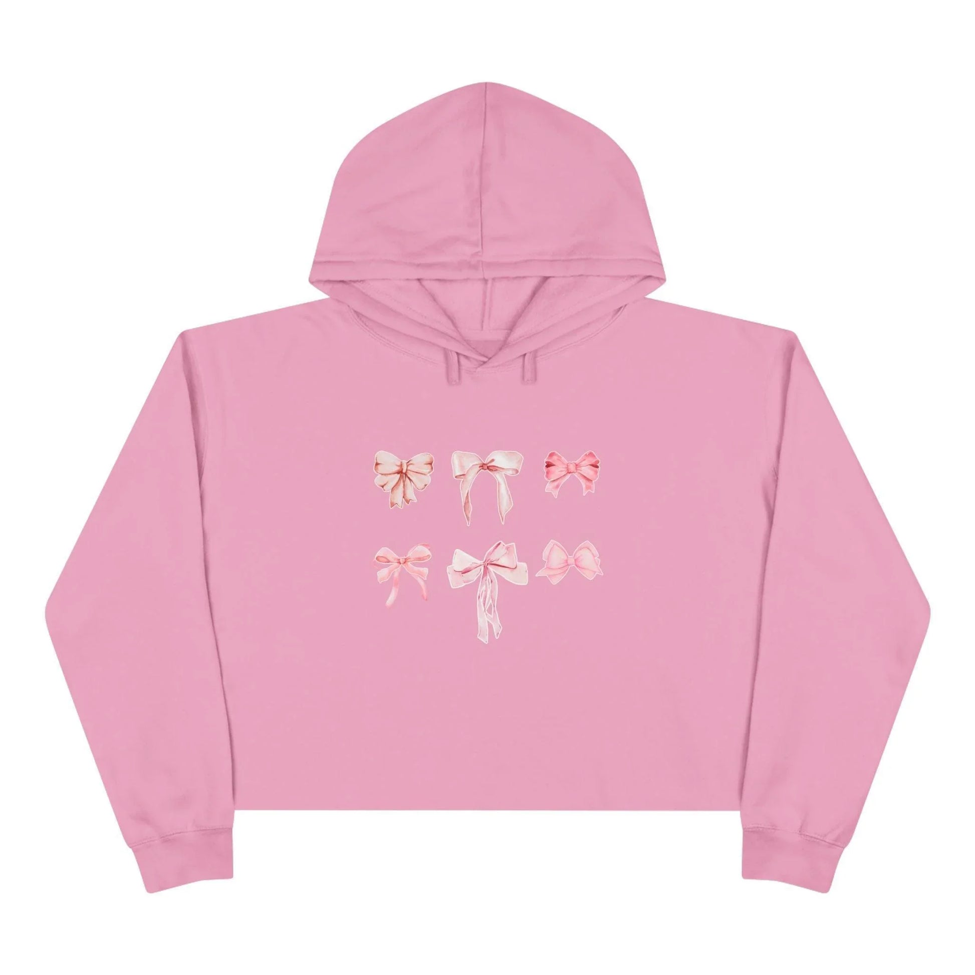 Pink Bow Power Cropped Hoodie - Bow-tiful and Cozy 🎀💖 - Whippie's