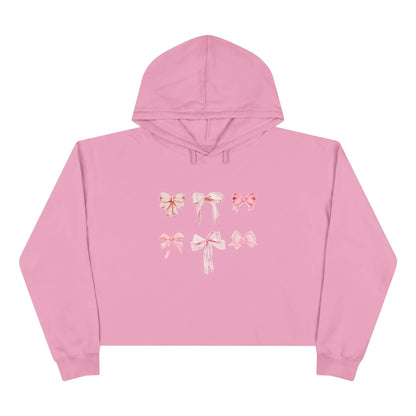 Pink Bow Power Cropped Hoodie - Bow-tiful and Cozy 🎀💖 - Whippie's