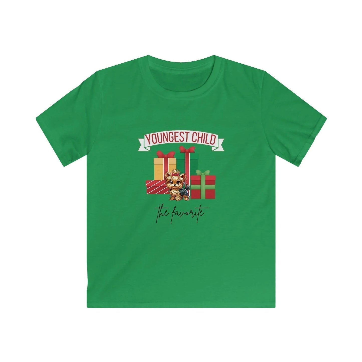 Youngest Child, The Favorite 🎁🐶Yorkie - Kids' Tee! 🎁👑 - Whippie's