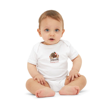 Personalized Thanksgiving Baby Bodysuit | Matching Family Crew Onesie