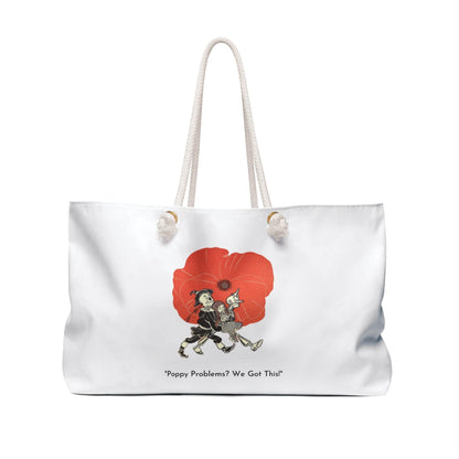 🌈 Poppy Problems, We Got This 🌈 Oversized Weekender Tote Bag 🧙‍♂️🦁🤖 - Whippie's