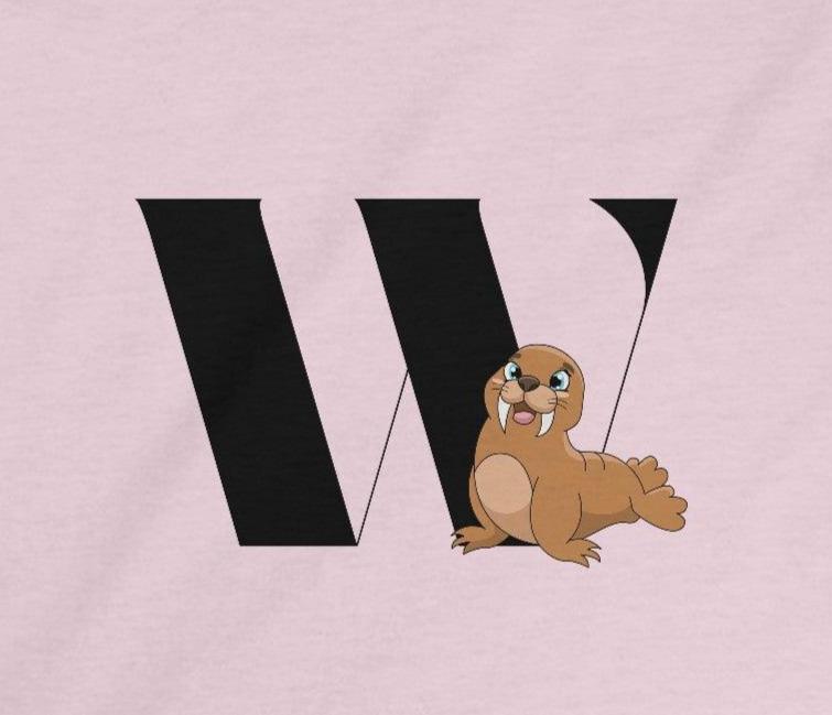 Alphabet Adventures: Letter W - Walrus Youth T-Shirt - Whippie's