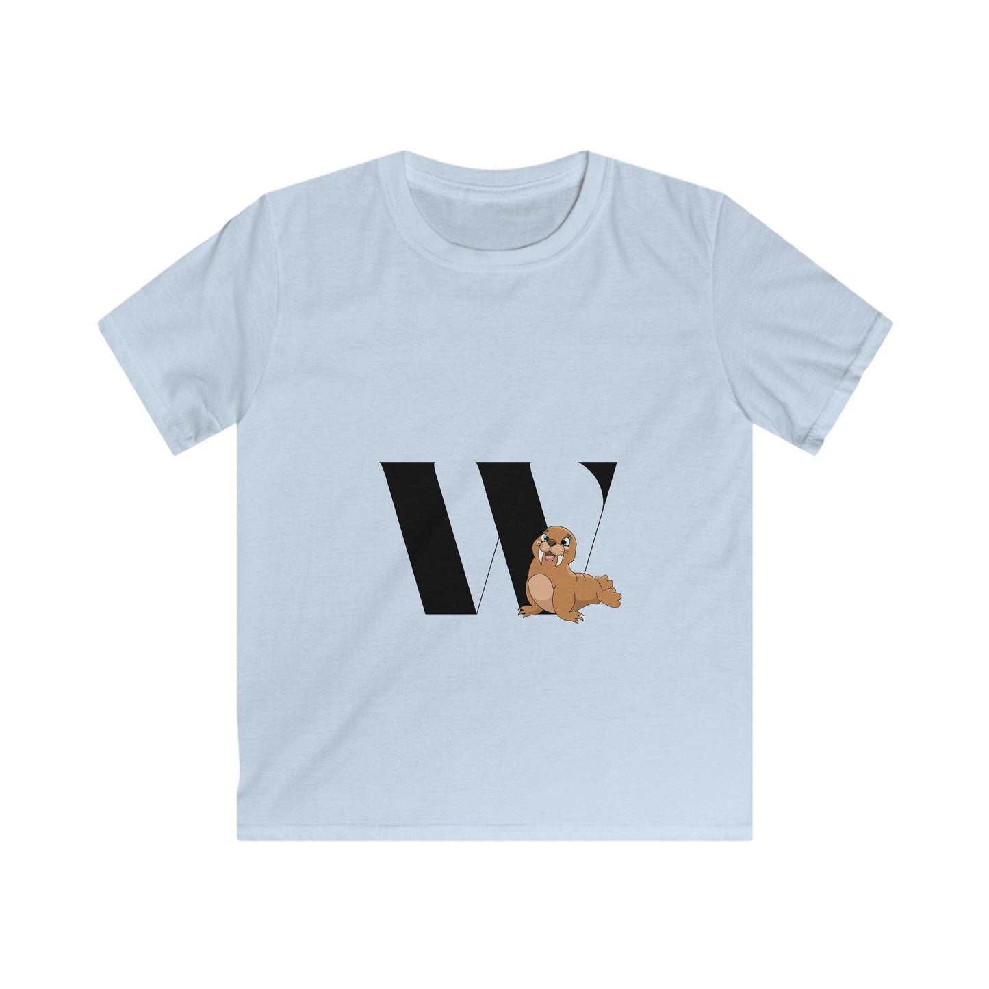 Alphabet Adventures: Letter W - Walrus Youth T-Shirt - Whippie's