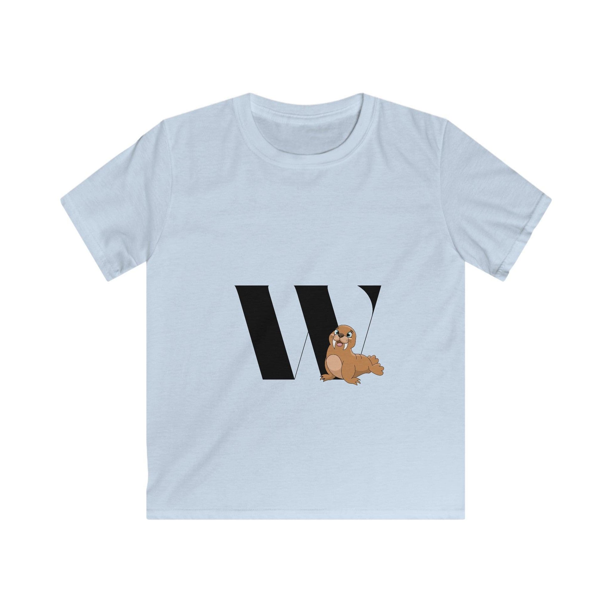 Alphabet Adventures: Letter W - Walrus Youth T-Shirt - Whippie's