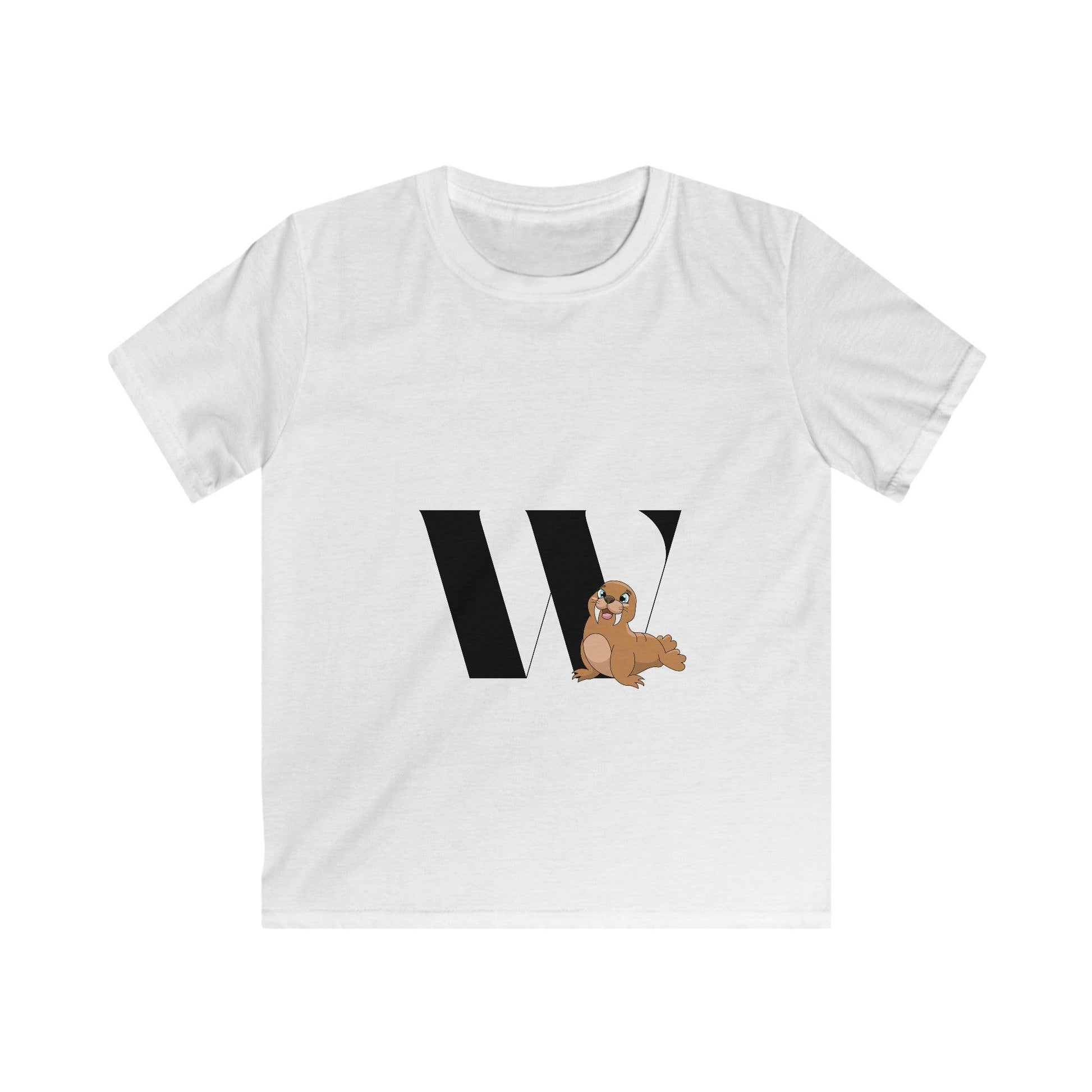 Alphabet Adventures: Letter W - Walrus Youth T-Shirt - Whippie's