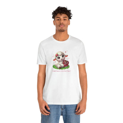 💖 I Only Have Eyes for Ewe! 🐑 Unisex Jersey Tee ✨ Spread the love this Valentine's Day! - Whippie's