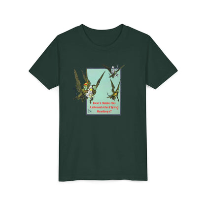 Wizard of Oz Don't Make Me Unleash the Flying Monkeys - Youth T-shirt - Whippie's