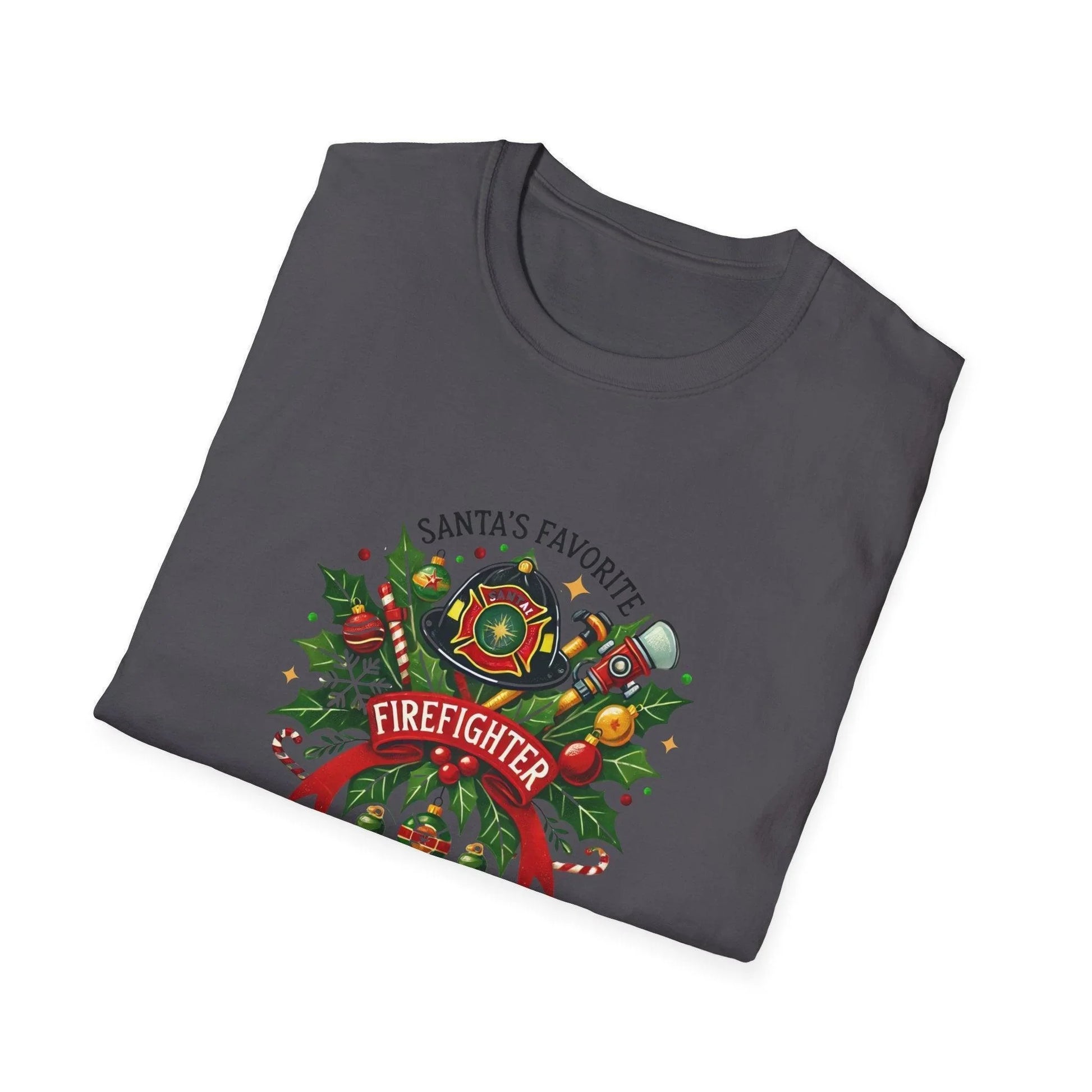 Santa's Favorite Firefighter Unisex Tee 🔥🎅 - Whippie's
