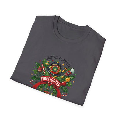 Santa's Favorite Firefighter Unisex Tee 🔥🎅 - Whippie's