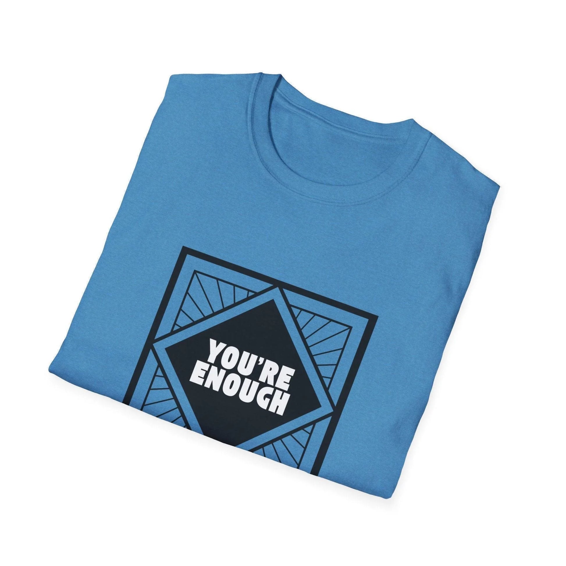 You're Enough - Simple Black Frame - Unisex T-Shirt - Whippie's