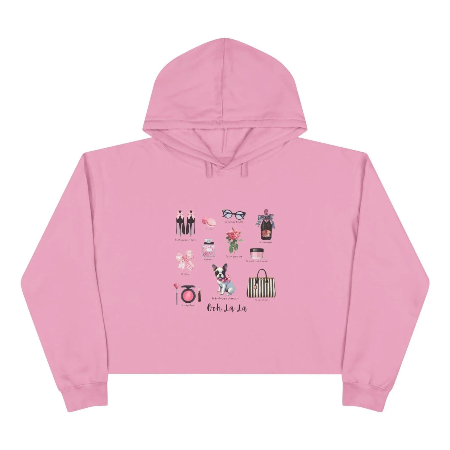 Ooh La La! French Chic Crop Hoodie - Whippie's