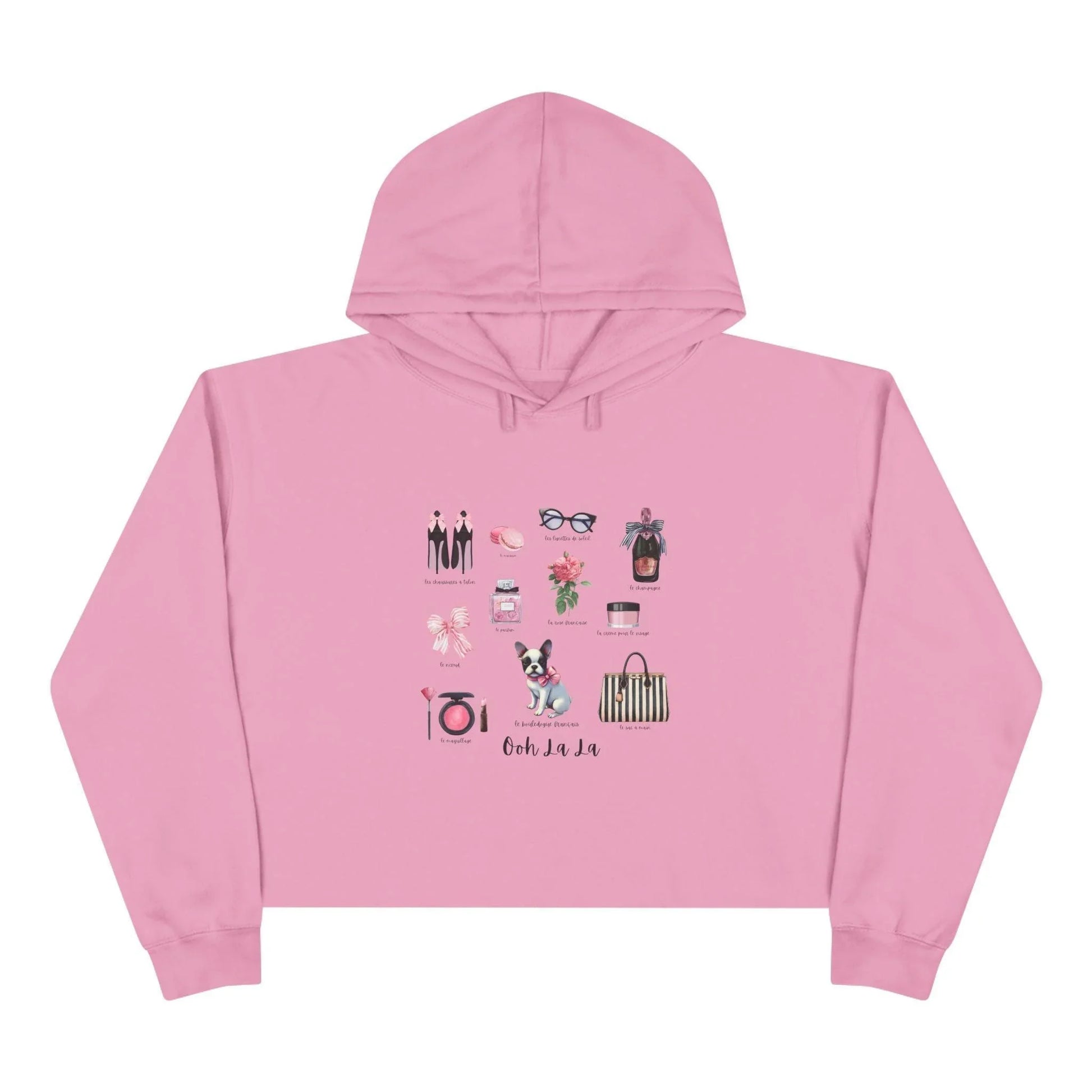 Ooh La La! French Chic Crop Hoodie - Whippie's