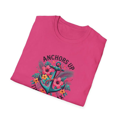 Anchors Up - Time to Relax - Unisex Tee! 🌺⚓️ - Whippie's