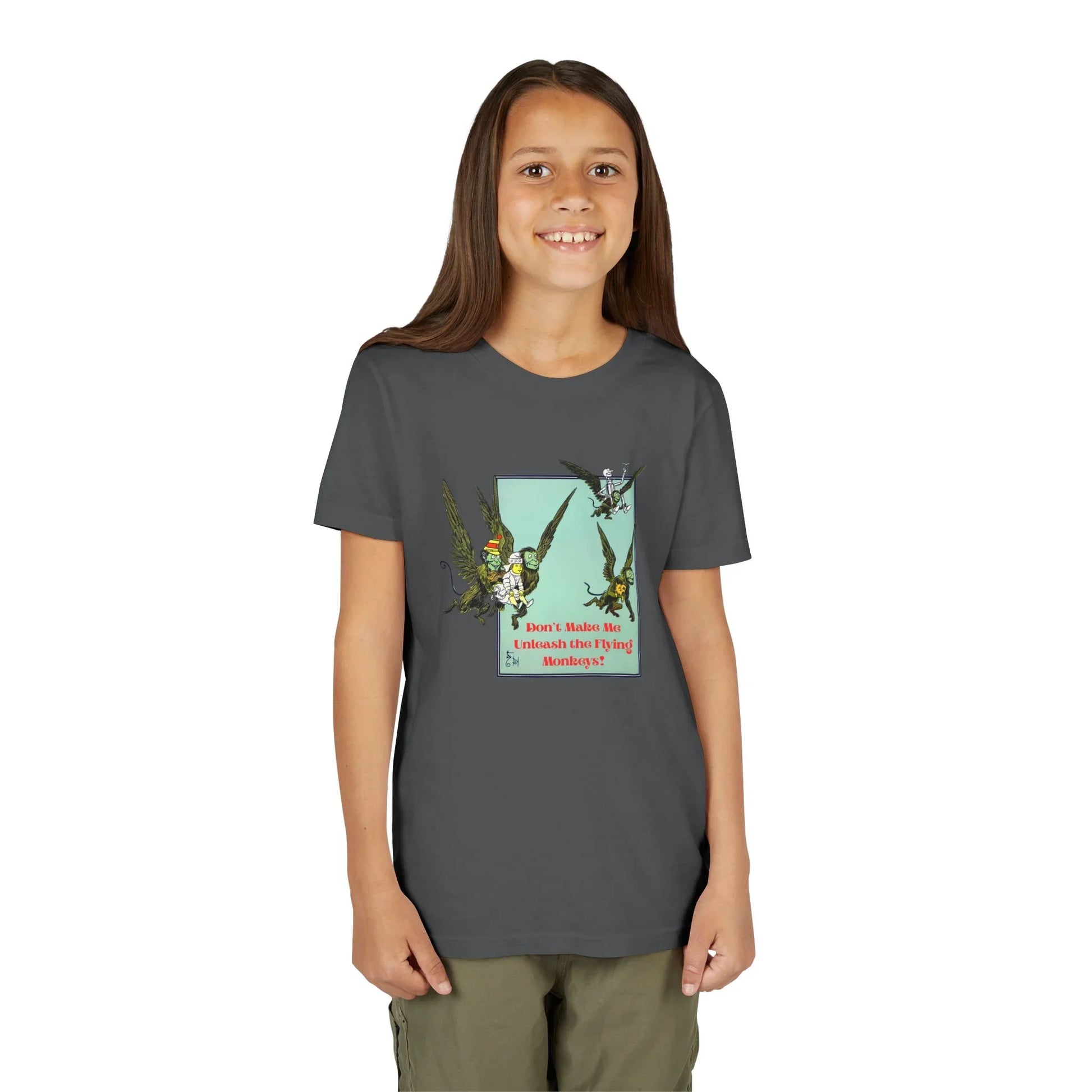 Wizard of Oz Don't Make Me Unleash the Flying Monkeys - Youth T-shirt - Whippie's