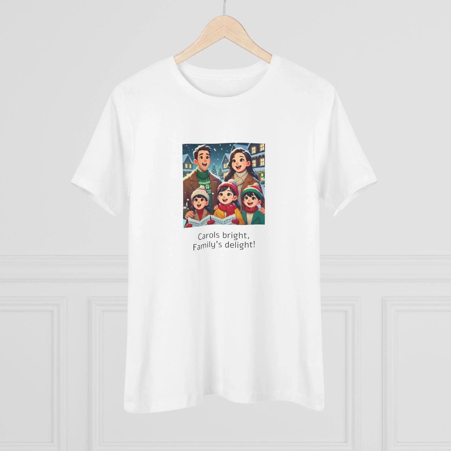 Carols bright, Family's delight! - Women's Softstyle Tee - Whippie's