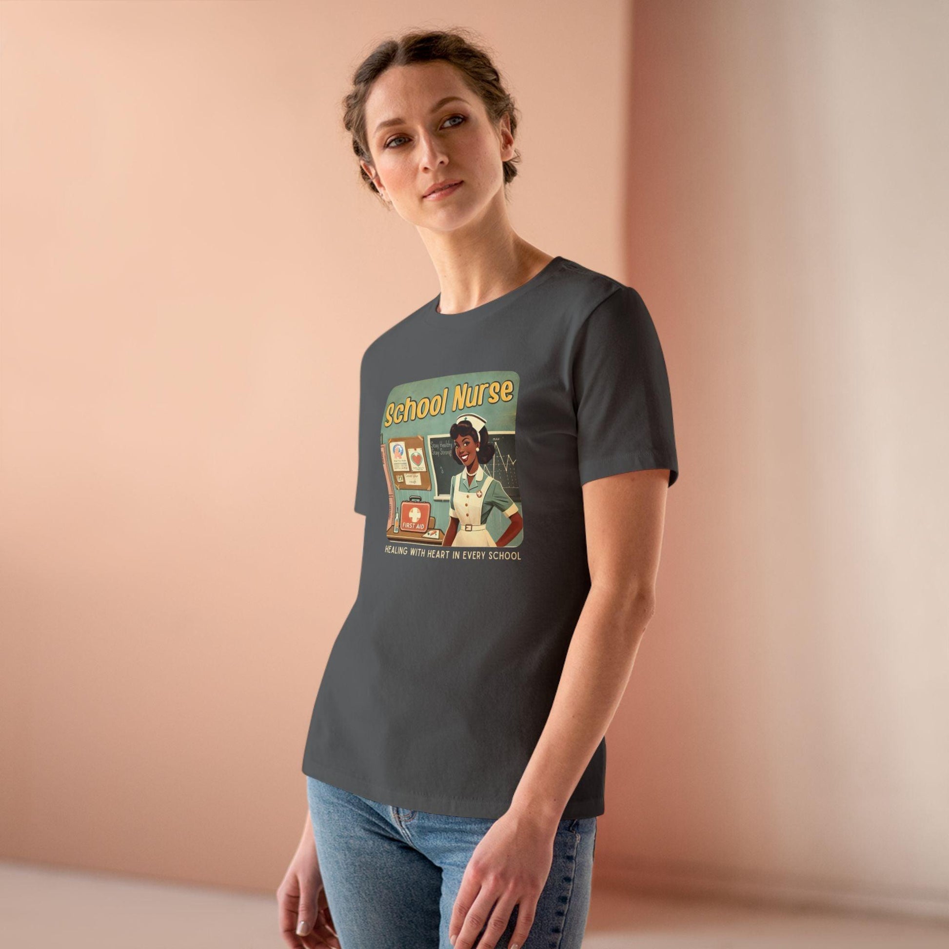 School Nurse Hero Tee (2) - Healing with Heart in Every School 🩺❤️ - Whippie's