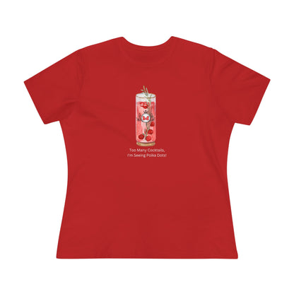 Polka Dot Mouse Cocktail Shirt - Too Many Cocktails!