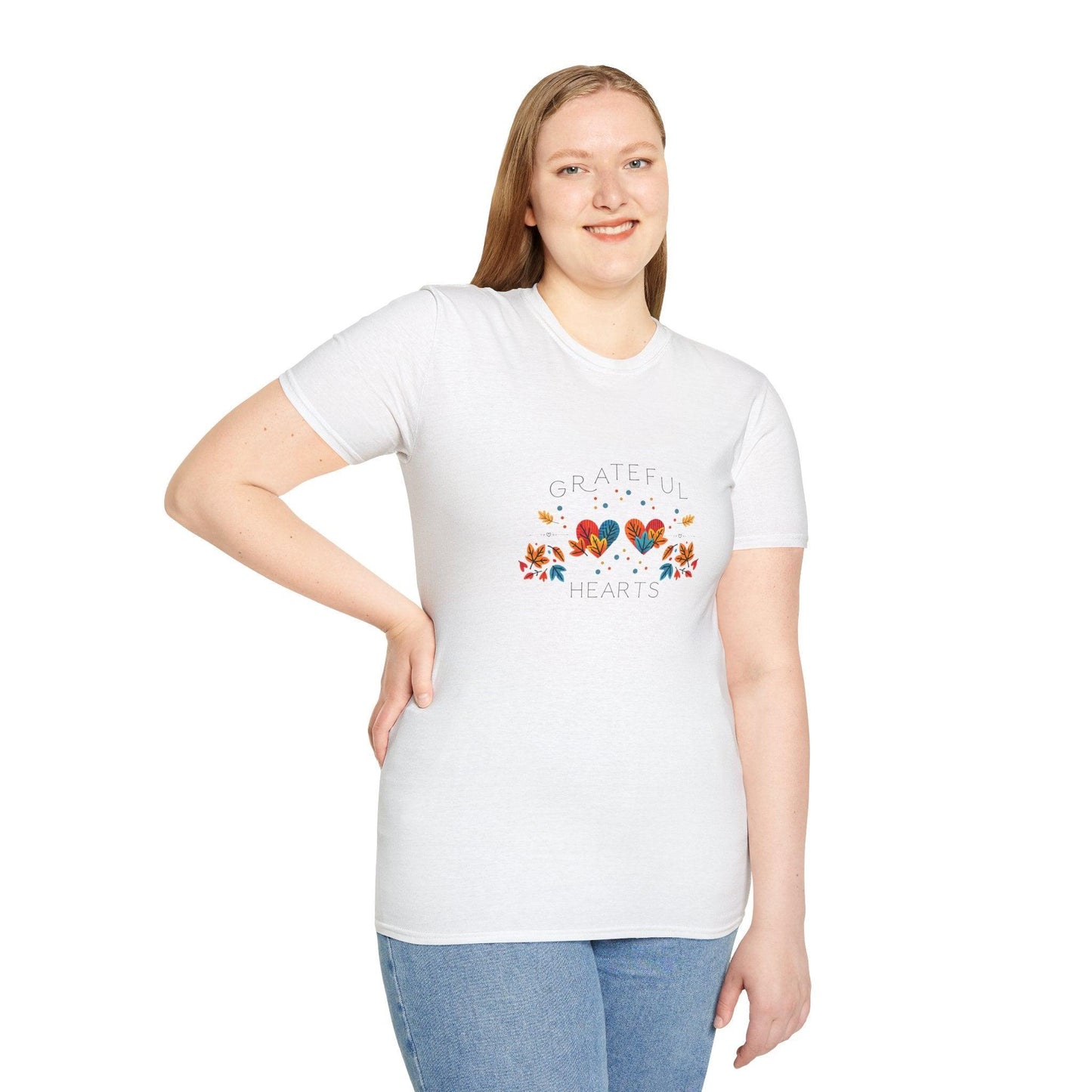 Grateful Hearts - A Family Affair 🧡💛❤️ - Two Hearts - Unisex T-Shirt - Whippie's
