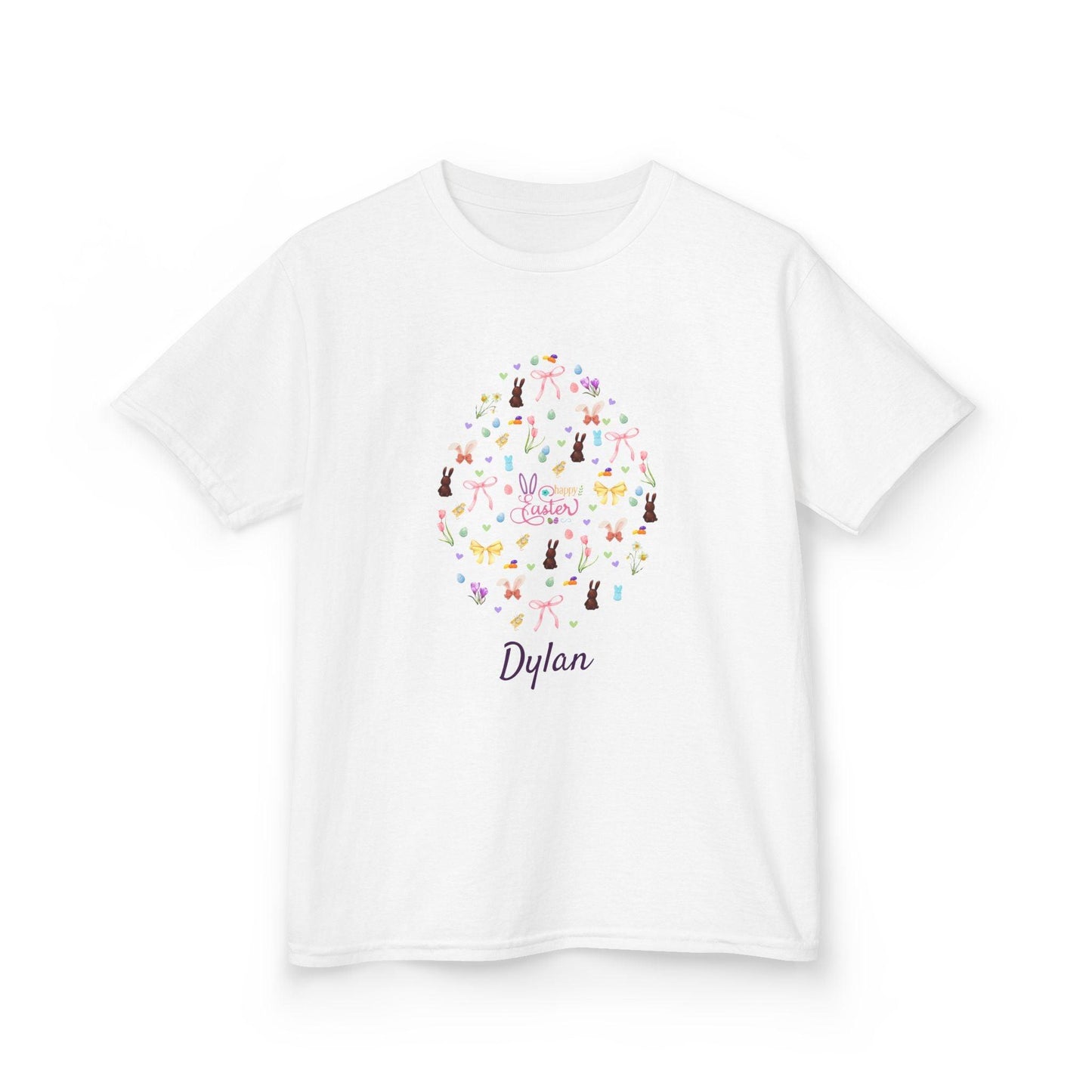 Easter Egg-stravaganza Kids Heavy Cotton Tee - Hop into Easter Fun! - Personalizable - Whippie's