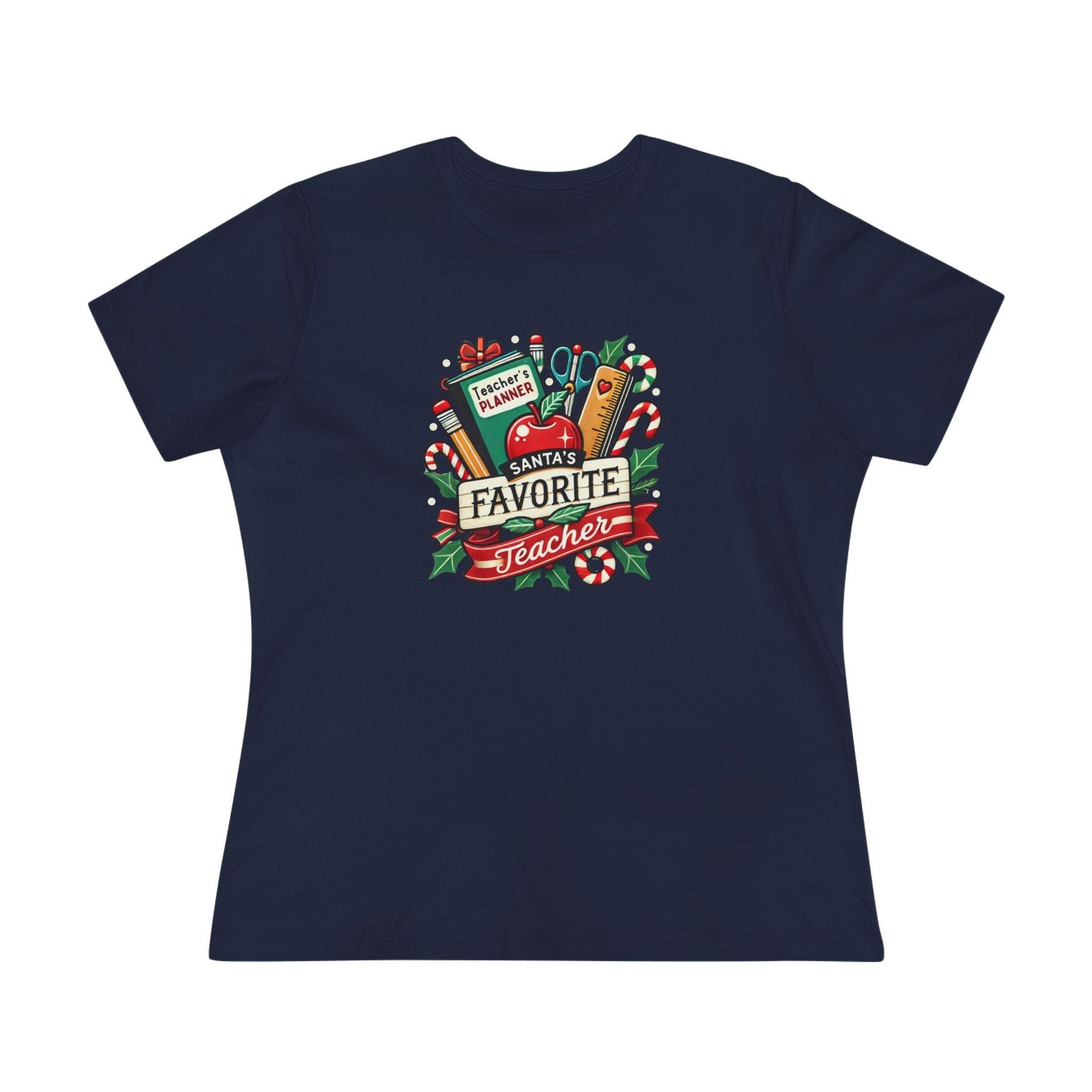 Santa's Favorite Teacher - Spreading Holiday Cheer in the Classroom! 🎅🎄 Women's Softstyle Tee - Whippie's