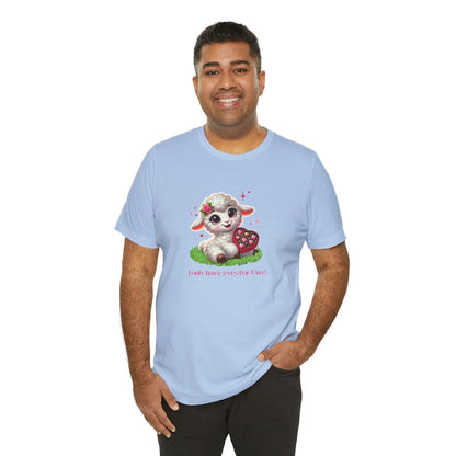 💖 I Only Have Eyes for Ewe! 🐑 Unisex Jersey Tee ✨ Spread the love this Valentine's Day! - Whippie's
