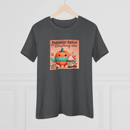 Cute Pumpkin: Pumpkin Spice and Everything Nice - Women's Softstyle Tee - Whippie's