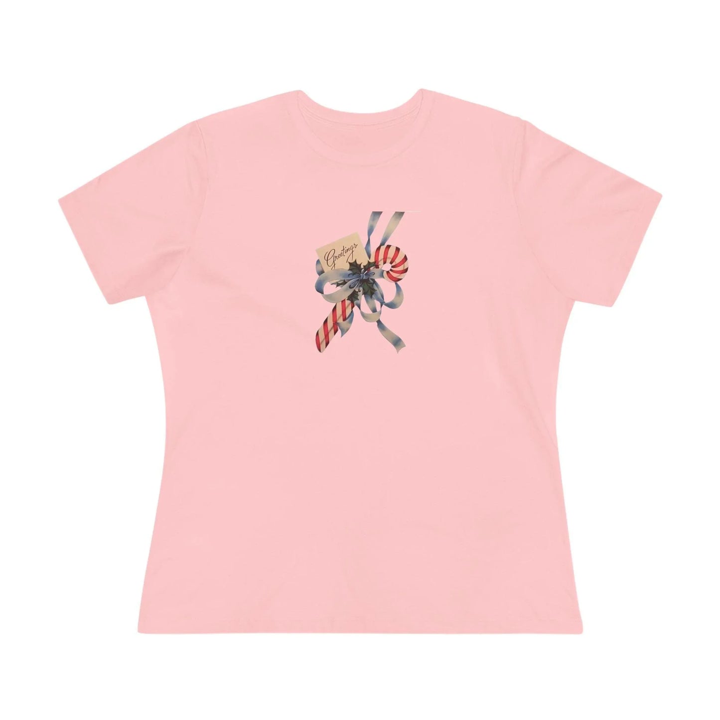 Candy Cane Greetings - Women's Softstyle Tee - Whippie's