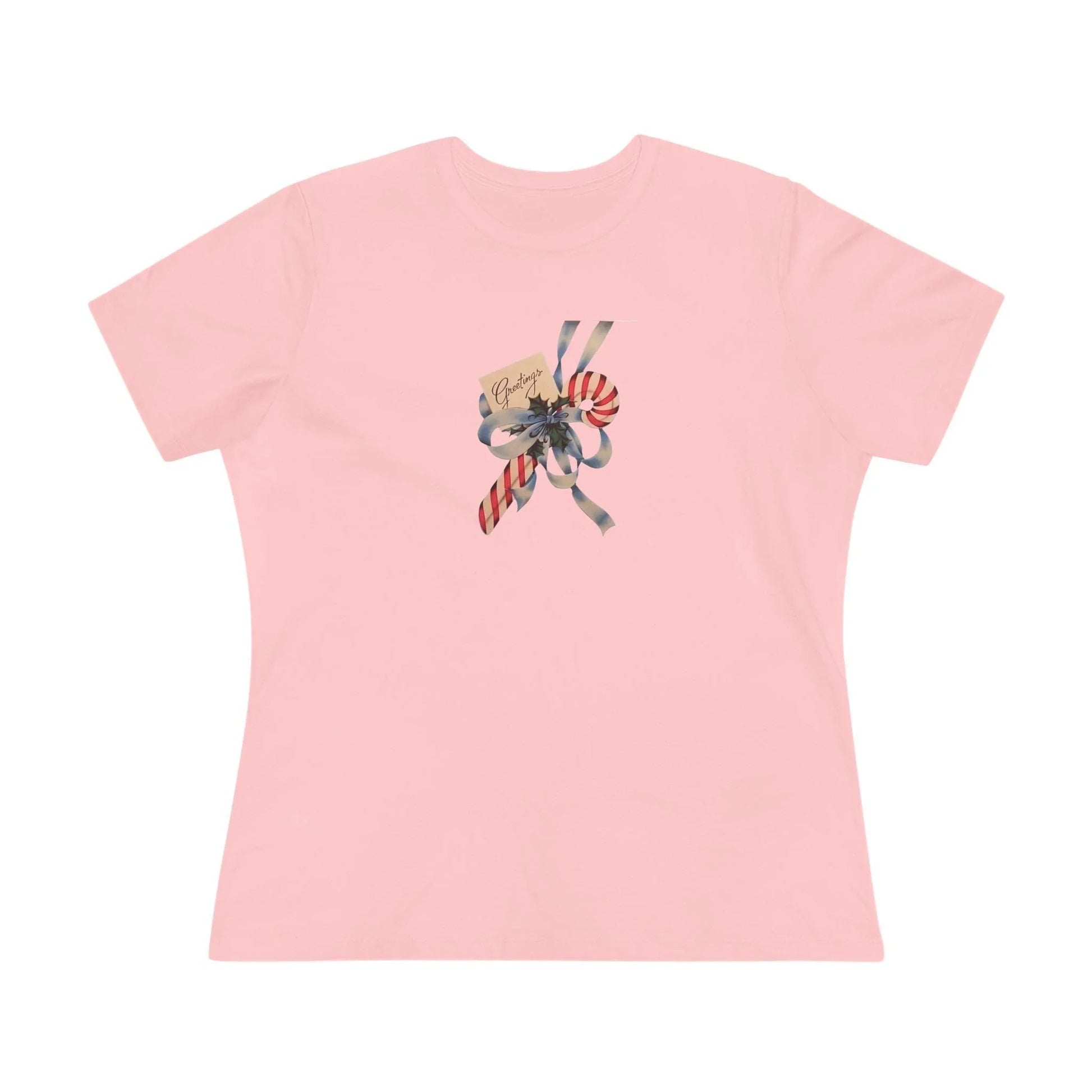 Candy Cane Greetings - Women's Softstyle Tee - Whippie's
