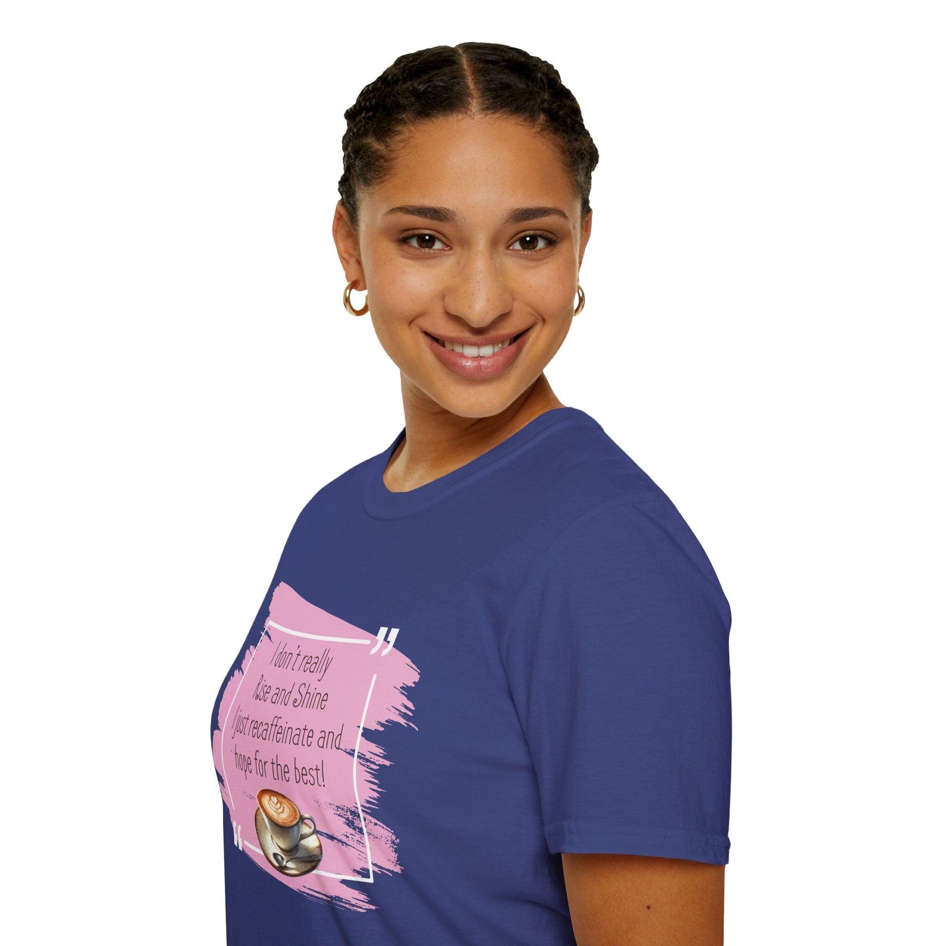 Recaffeinate & Hope Unisex Tee - But First, Coffee! ☕️💖 - Whippie's