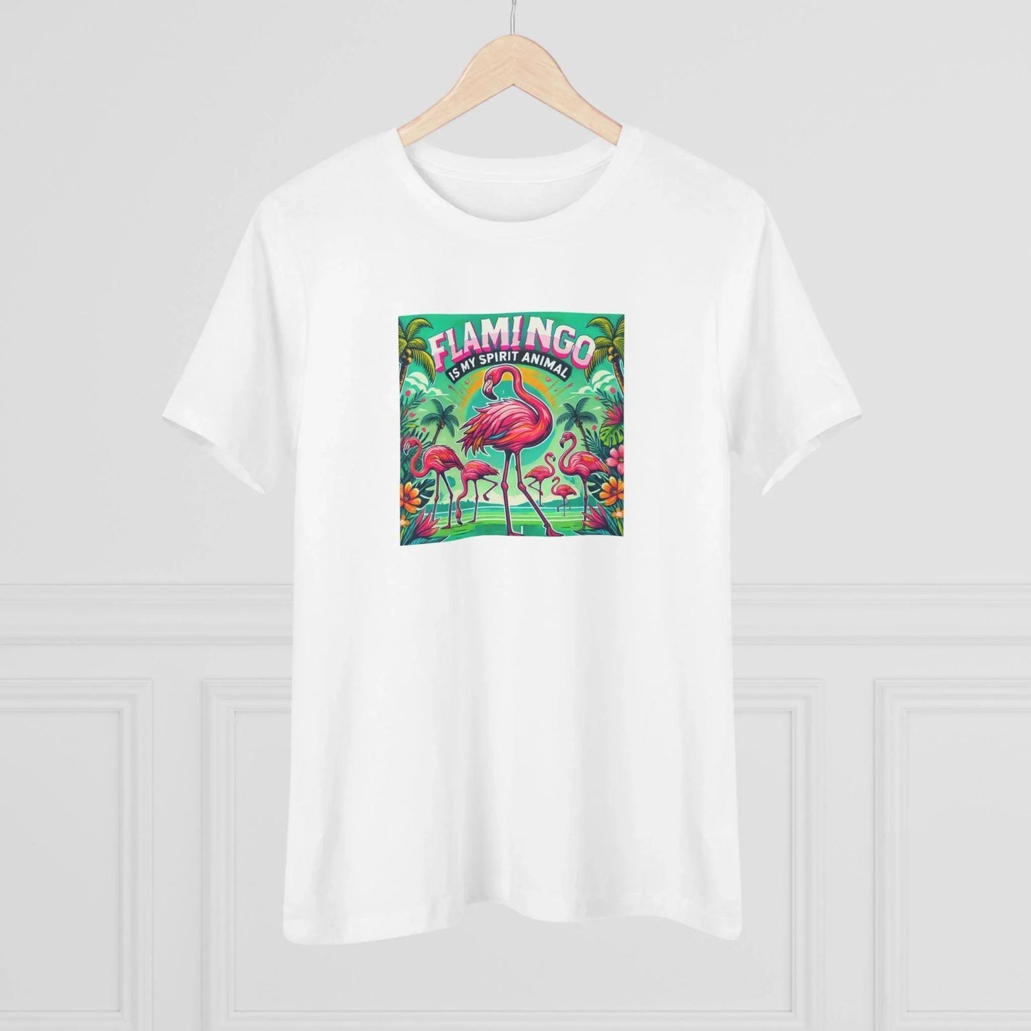 Flamingo is My Spirit Animal - Women's Softstyle Tee - Whippie's