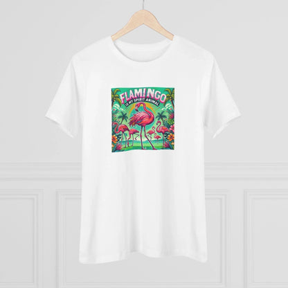 Flamingo is My Spirit Animal - Women's Softstyle Tee - Whippie's