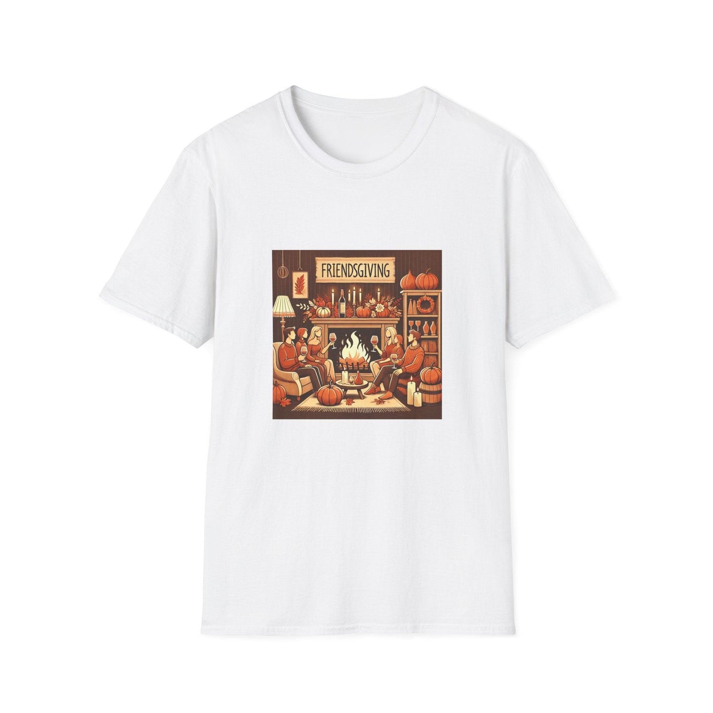 Friendsgiving Vibes - Gather & Give Thanks! 🍷🍂 Unisex T-Shirt - Whippie's